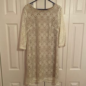 White lace dress